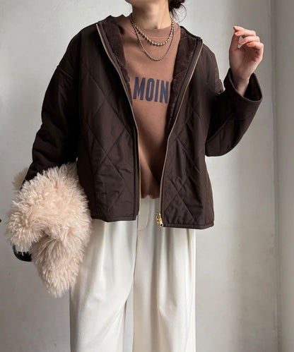 可雙面穿仿毛絎縫大衣