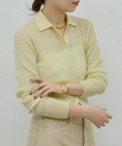 【HERITANOVUM】透視羅紋針織POLO衫