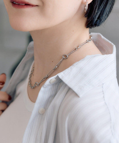 金屬過敏適用/不鏽鋼 跳躍D鏈條項鍊