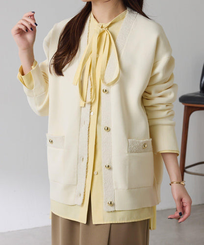 【輕盈/顯氣質】半米蘭針織開衫