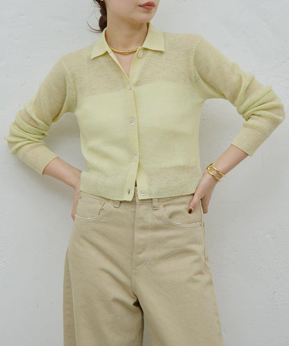 【HERITANOVUM】透視羅紋針織POLO衫