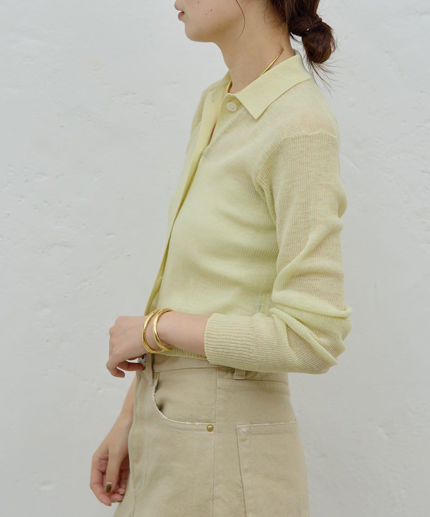 【HERITANOVUM】透視羅紋針織POLO衫