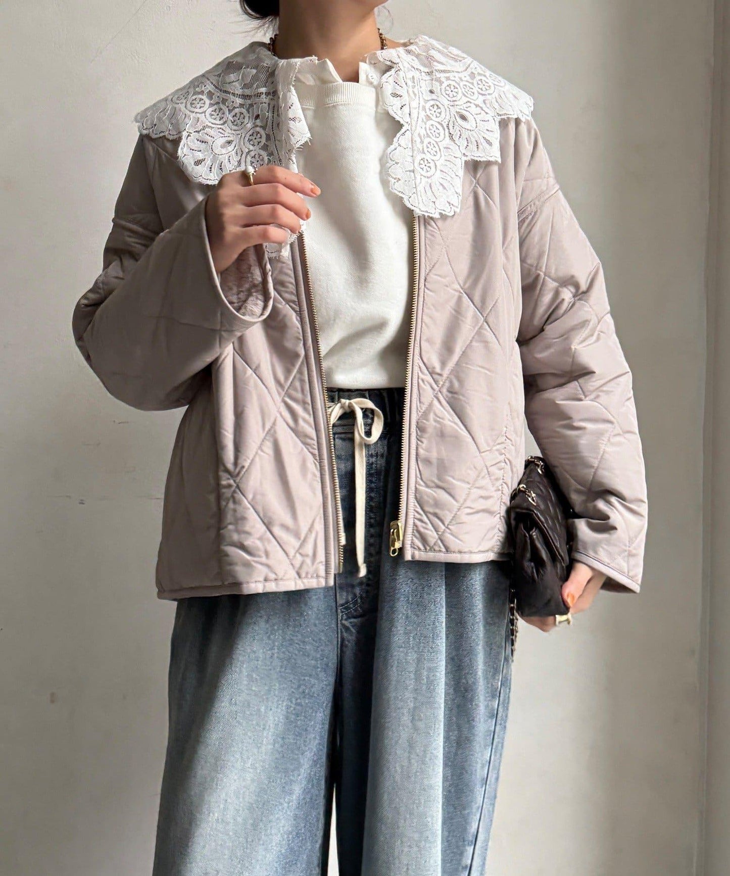 可雙面穿仿毛絎縫大衣