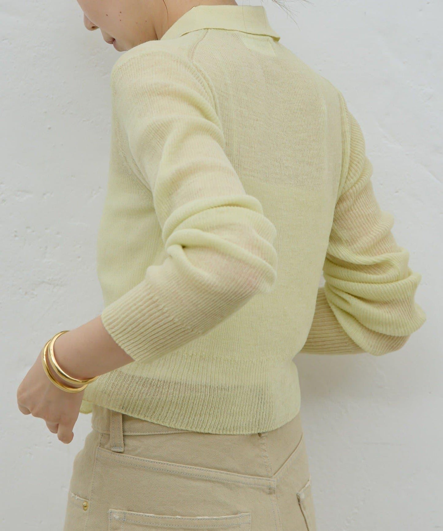 【HERITANOVUM】透視羅紋針織POLO衫