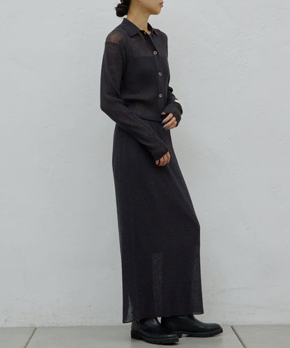 【HERITANOVUM】透視羅紋針織POLO衫