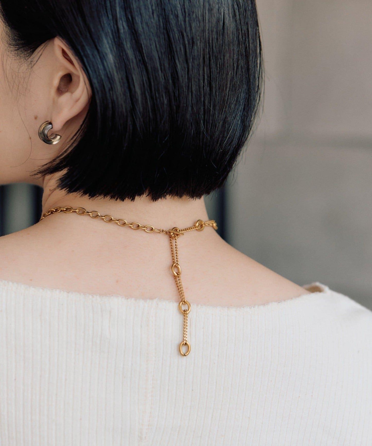 金屬過敏適用/不鏽鋼 跳躍D鏈條項鍊