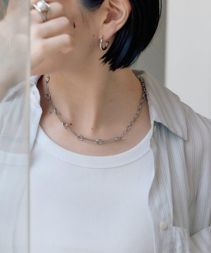 金屬過敏適用/不鏽鋼 跳躍D鏈條項鍊