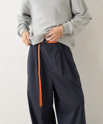 【WHIMSIC/2尺碼可選】細條紋寬鬆西裝褲