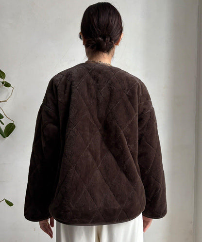 可雙面穿仿毛絎縫大衣