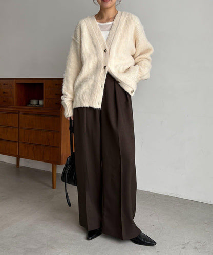 【HAPPY BAG対象】微妙色調紐扣疊穿風開衫