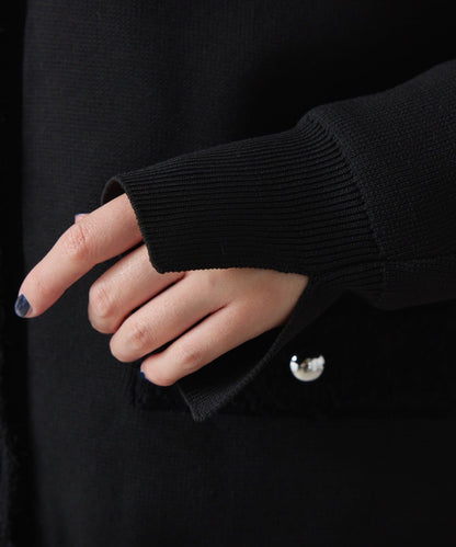 【輕盈/顯氣質】半米蘭針織開衫