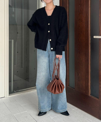 【HAPPY BAG対象】微妙色調紐扣疊穿風開衫