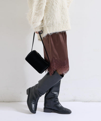 下襬蕾絲多功能半身裙