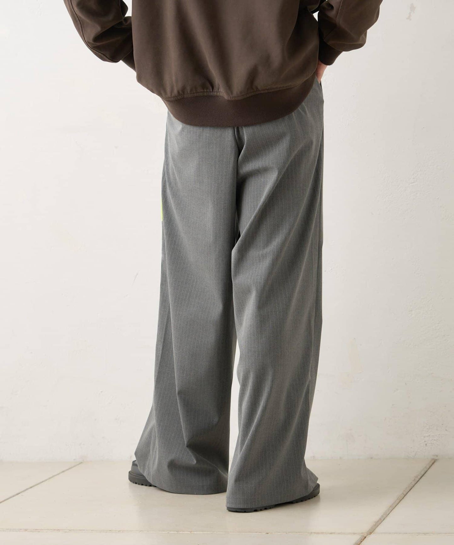 【WHIMSIC/2尺碼可選】細條紋寬鬆西裝褲