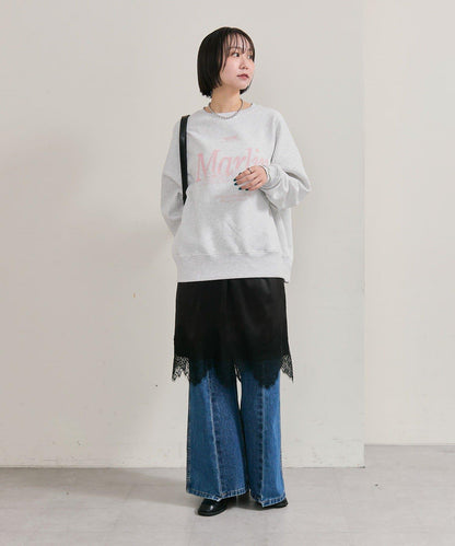 下襬蕾絲多功能半身裙