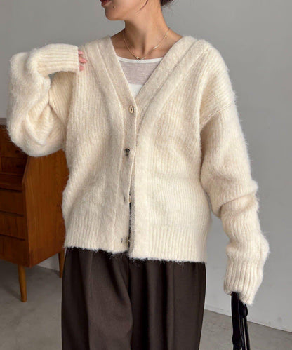 【HAPPY BAG対象】微妙色調紐扣疊穿風開衫