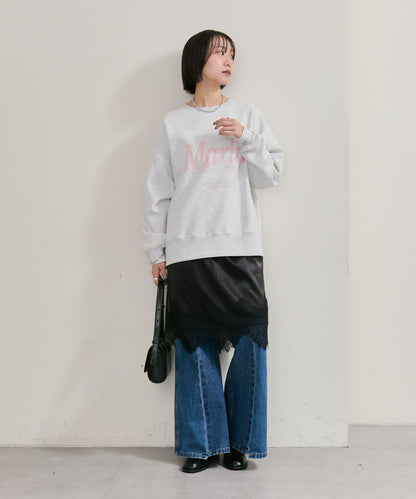 下襬蕾絲多功能半身裙