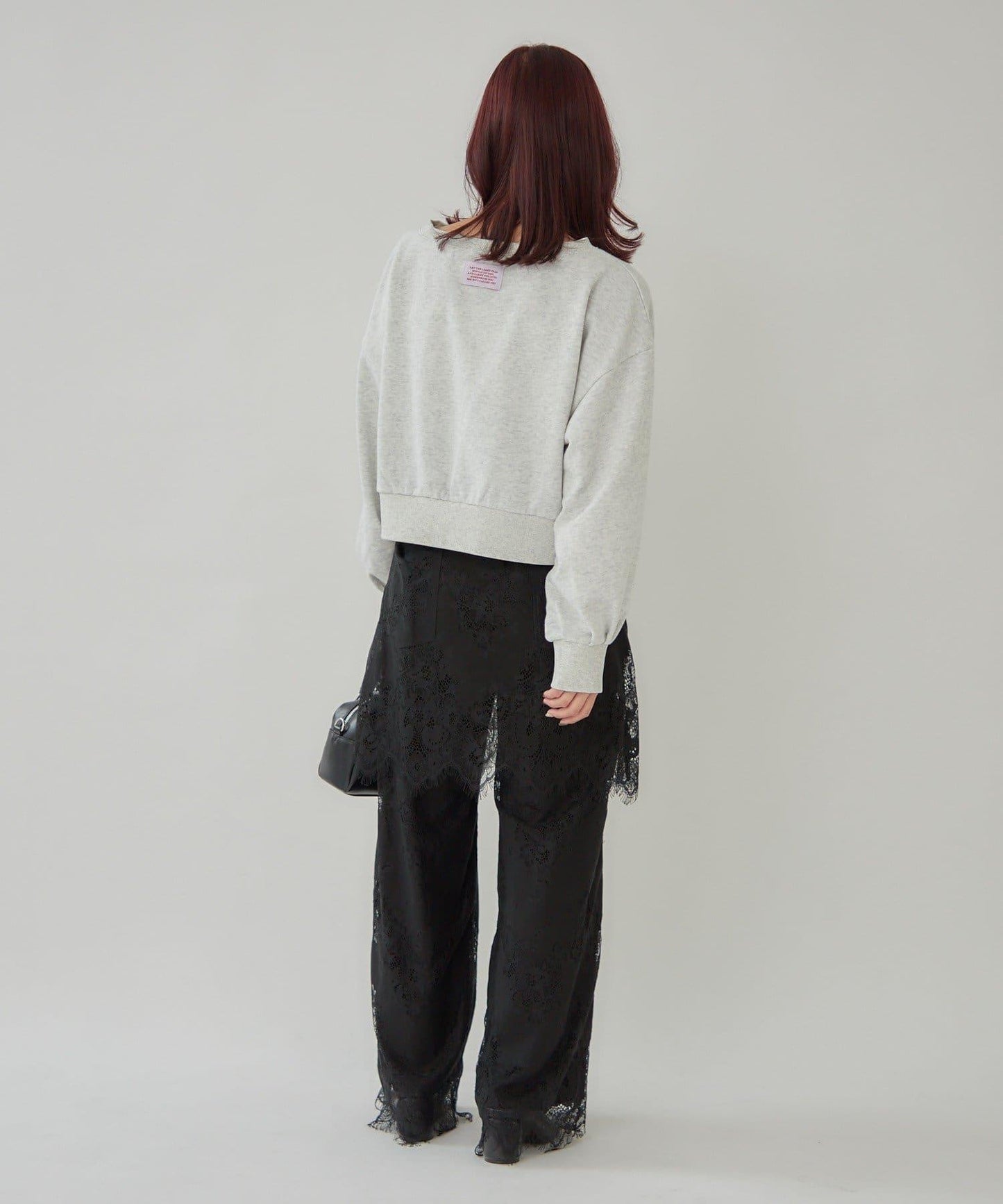 鏤空花邊疊層褲