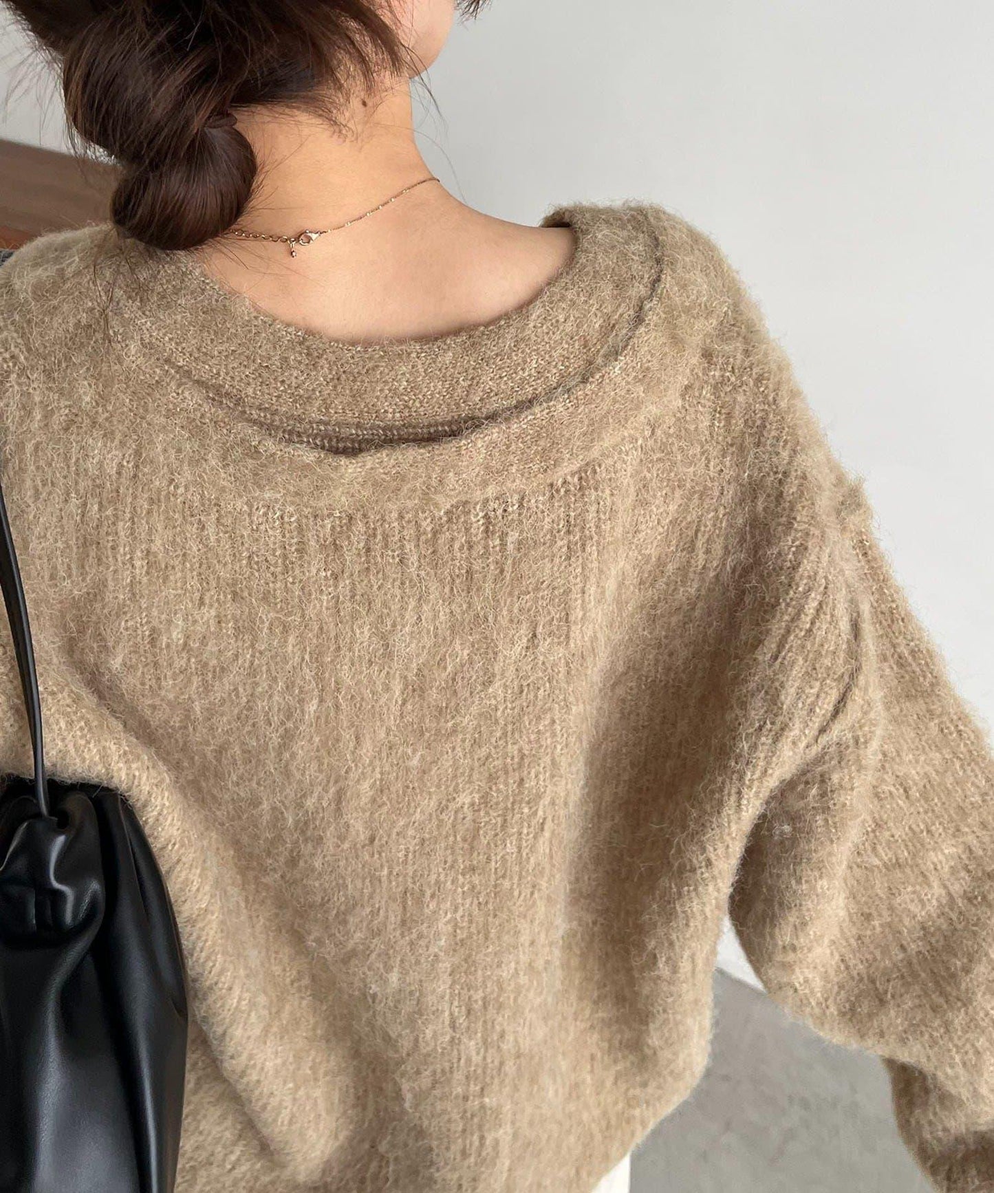 【HAPPY BAG対象】微妙色調紐扣疊穿風開衫