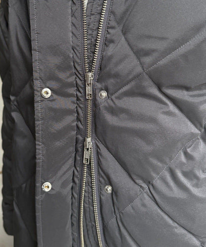 彈力塔夫綢羅紋袖短款羽絨服