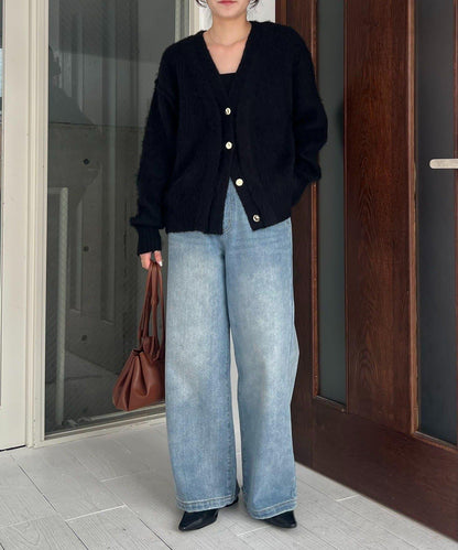 【HAPPY BAG対象】微妙色調紐扣疊穿風開衫