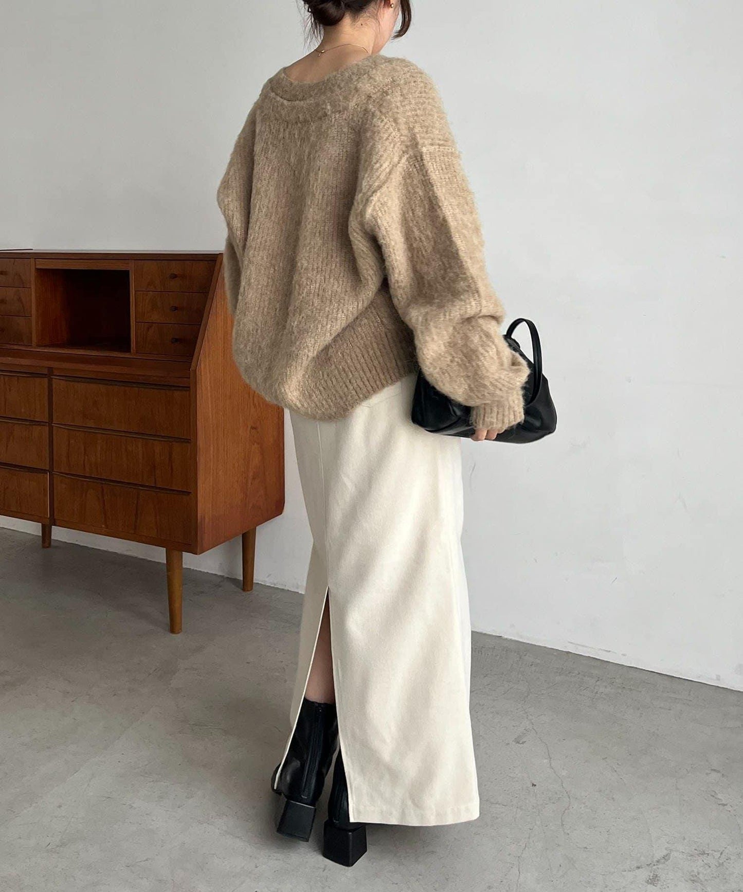 【HAPPY BAG対象】微妙色調紐扣疊穿風開衫