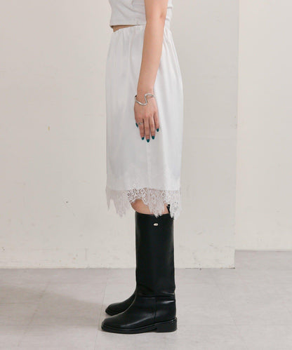 下襬蕾絲多功能半身裙