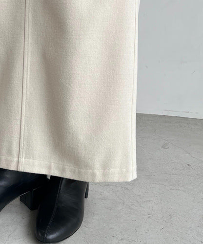 【HAPPY BAG対象】桃皮絨直筒裙