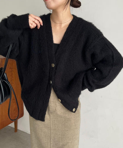 【HAPPY BAG対象】微妙色調紐扣疊穿風開衫