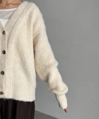 【HAPPY BAG対象】微妙色調紐扣疊穿風開衫