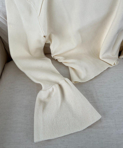 CAPRICIEUX LE'MAGE 喇叭袖 不對稱領 針織上衣