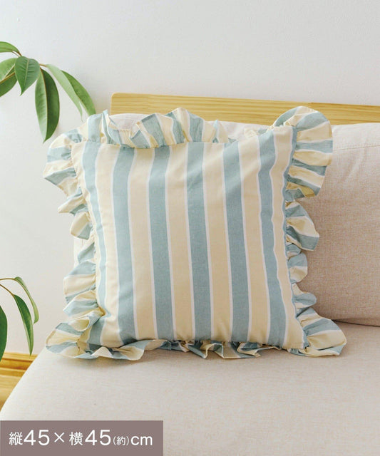 條紋抱枕套：45×45cm