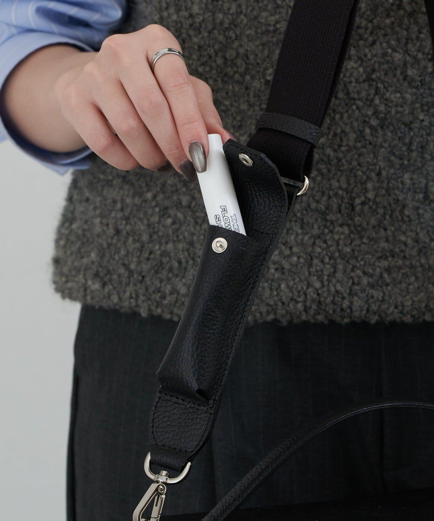 皮革2WAY化妝包唇膏套裝