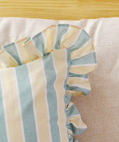 條紋抱枕套：45×45cm