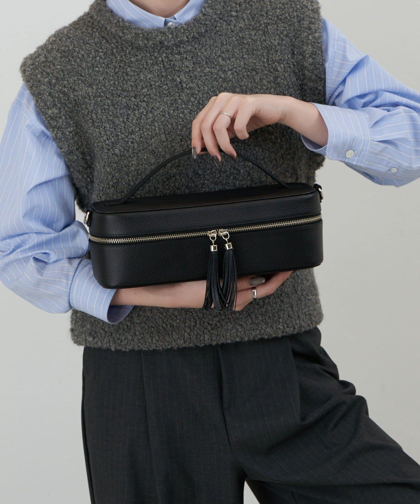 皮革2WAY化妝包唇膏套裝