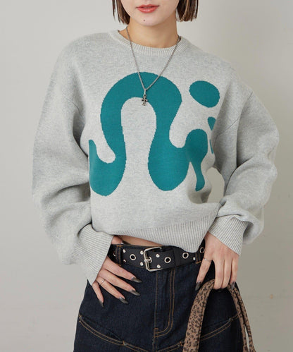 【COOPER】Mg標誌提花針織衫