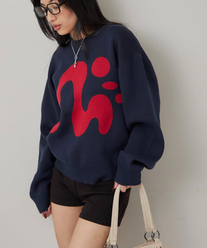 【COOPER】Mg標誌提花針織衫