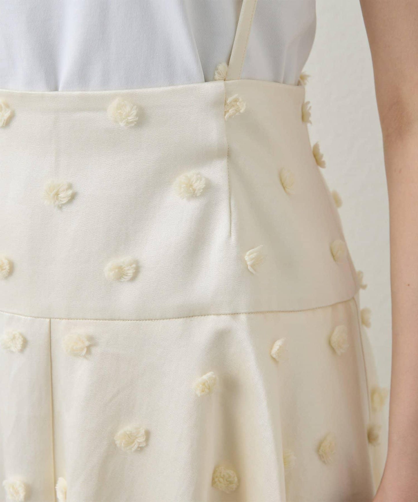 波點提花半身裙