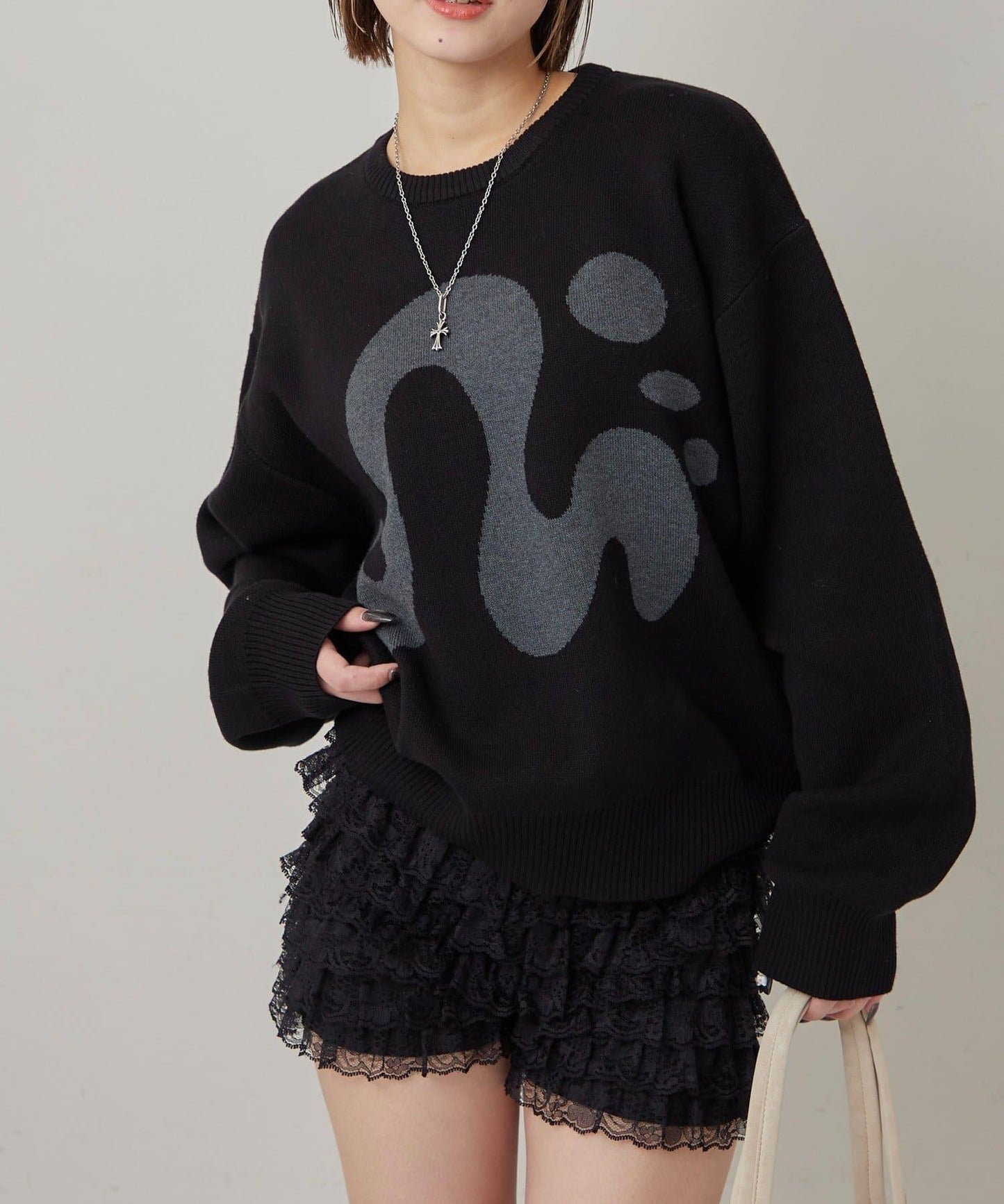 【COOPER】Mg標誌提花針織衫