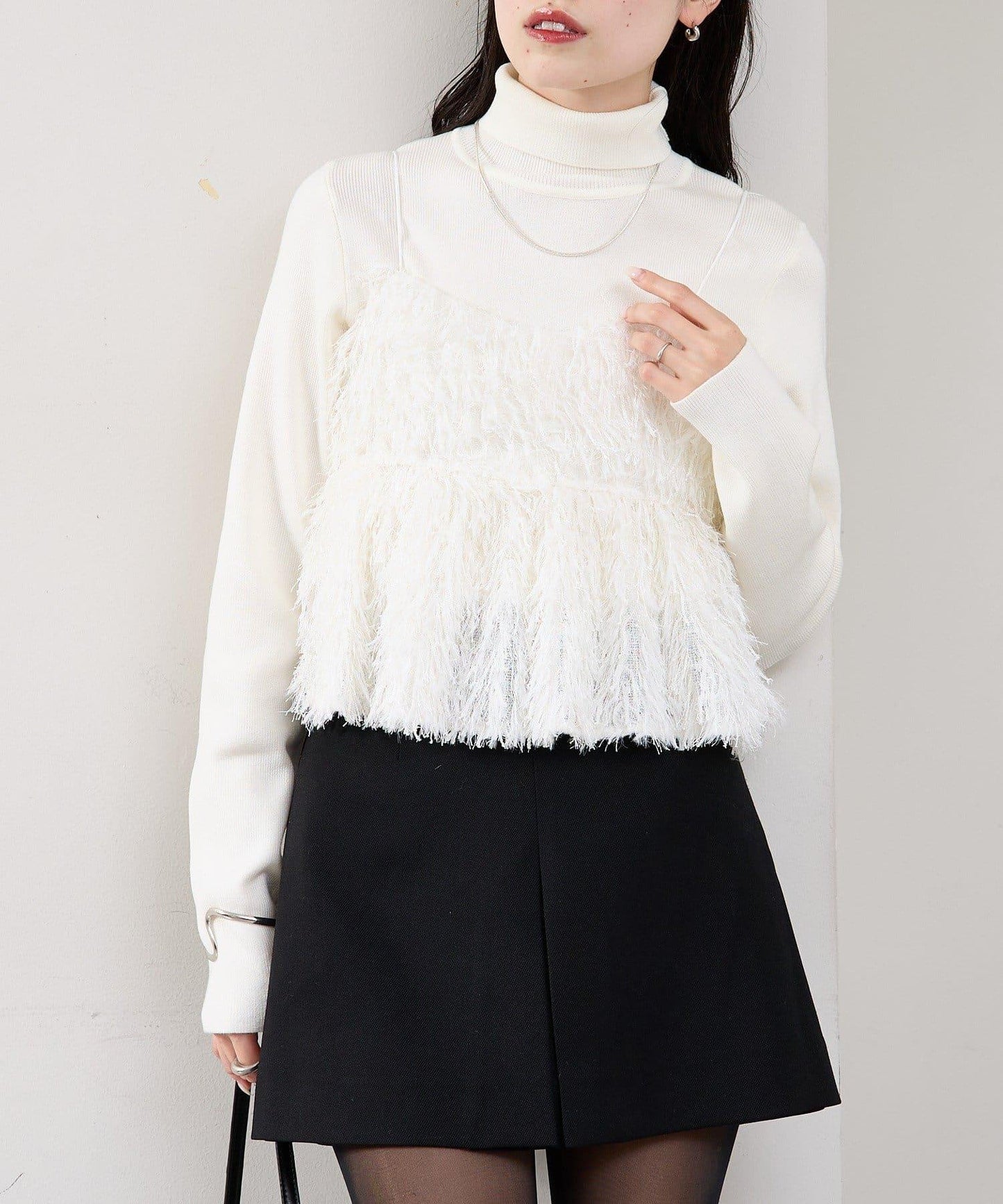 フェザーフリンジ キャミビスチェ