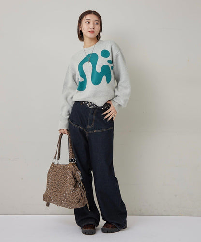 【COOPER】Mg標誌提花針織衫