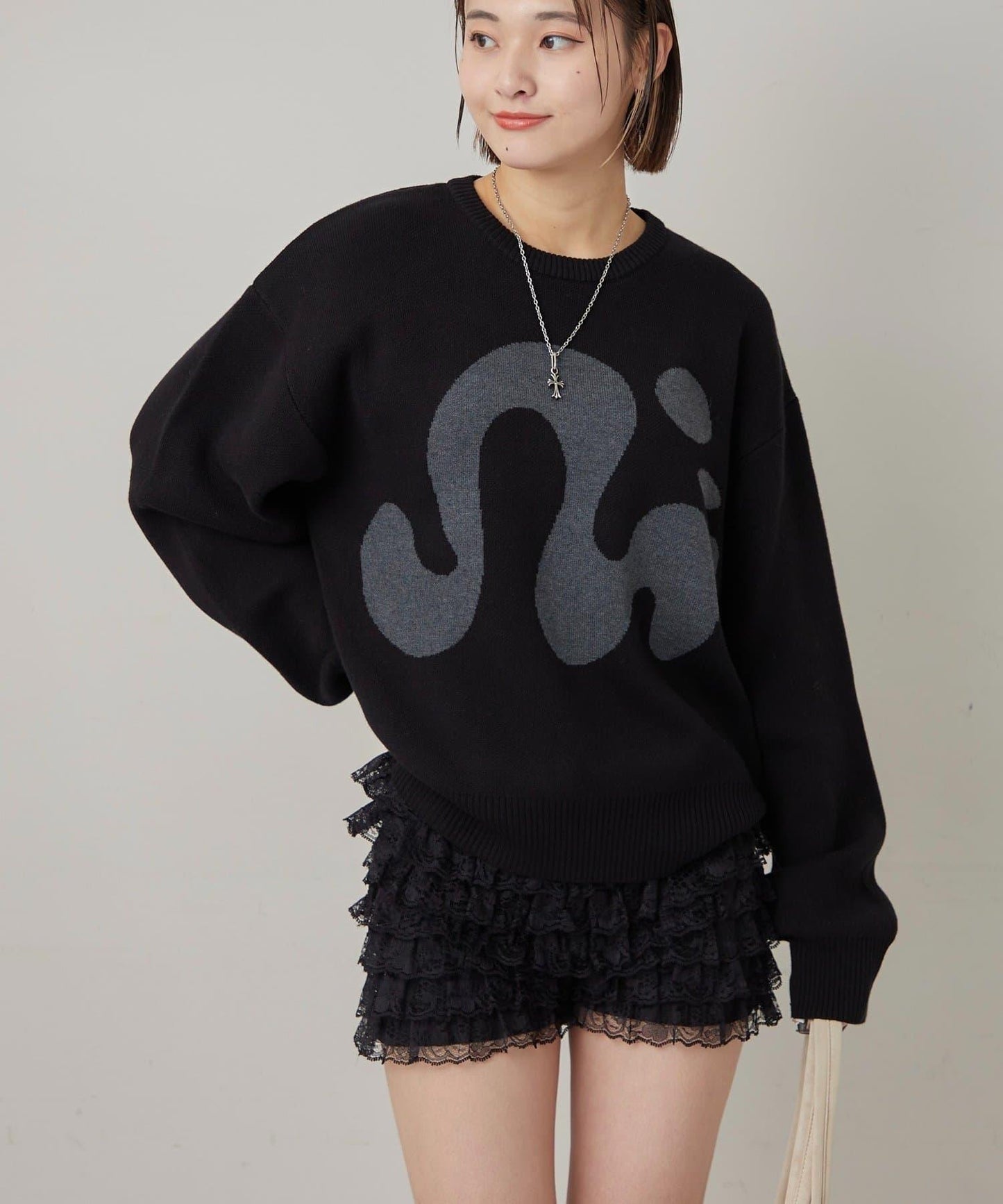 【COOPER】Mg標誌提花針織衫