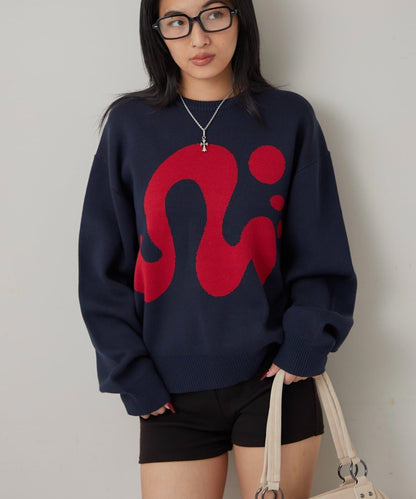 【COOPER】Mg標誌提花針織衫