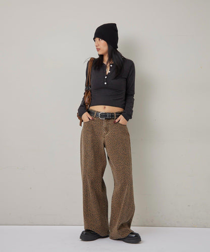 合身長袖針織POLO衫