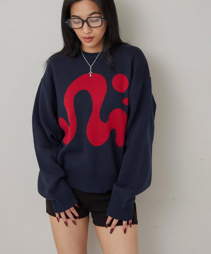 【COOPER】Mg標誌提花針織衫