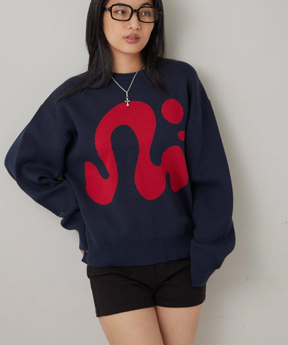 【COOPER】Mg標誌提花針織衫