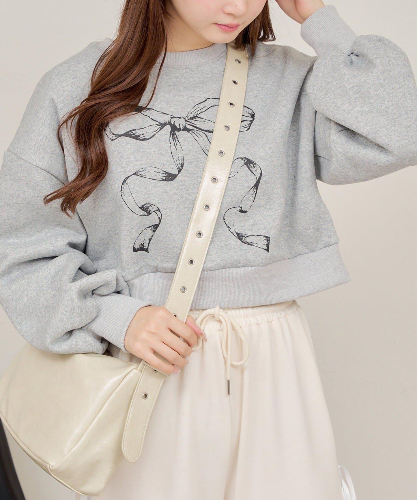 【RMAF】蝴蝶結印花短款衛衣