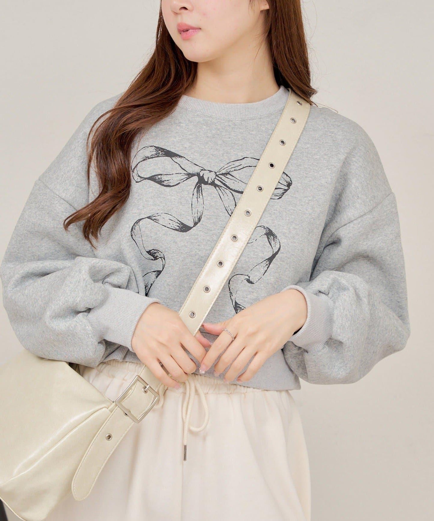 【RMAF】蝴蝶結印花短款衛衣