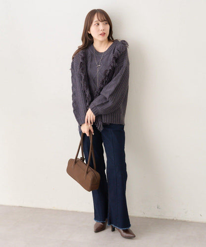 【NAO】流蘇編織針織套頭衫