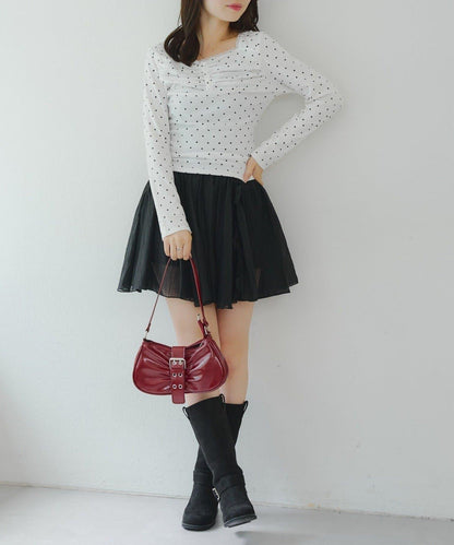 【RMAF】楊柳不規則下襬迷你裙